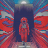 Space Odyssey Illustration Poster Diamond Paintings