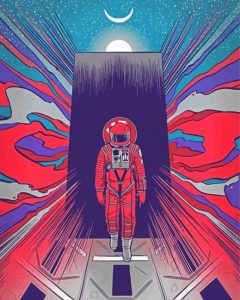 Space Odyssey Illustration Poster Diamond Paintings