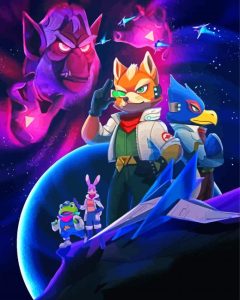Star Fox Action Game Diamond Paintings