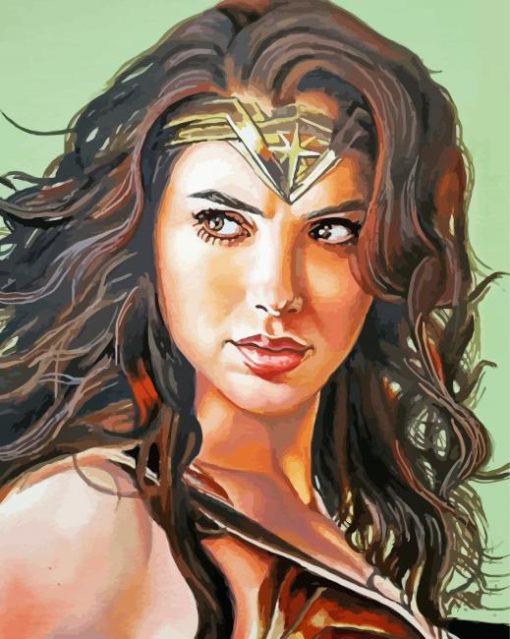 Wonder Woman Art Illustration Diamond Paintings