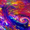 Abstract Colorful Waves Diamond Paintings