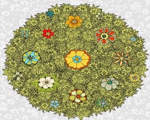 Aestehtic Abstract Bush Diamond Paintings