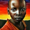 Aesthetic African Child Diamond Paintings