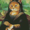 Aesthetic Cat Mona Lisa Diamond Paintings