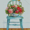 Aesthetic Flowers On Chair Diamond Paintings