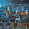 Aesthetic Harry Potter Castle Diamond Paintings