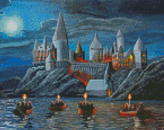 Aesthetic Harry Potter Castle Diamond Paintings