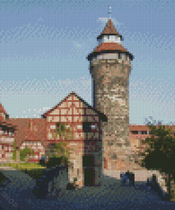Aesthetic Imperial Castle Of Nuremberg Diamond Paintings