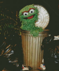 Aesthetic Oscar The Grouch Diamond Paintings