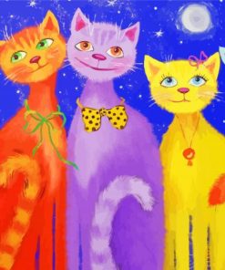 Aesthetic Smile Cat Diamond Paintings