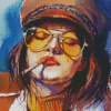 Aesthetic Smoker lady Diamond Paintings