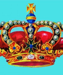 Aesthetic Colorful Crown Diamond Paintings