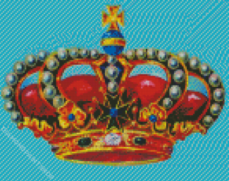 Aesthetic Colorful Crown Diamond Paintings