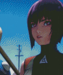 Aesthetic Ghost In The Shell Illustration Diamond Paintings