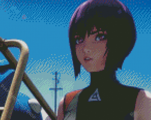 Aesthetic Ghost In The Shell Illustration Diamond Paintings