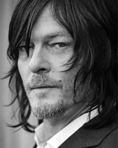 Black And White Norman Reedus Diamond Paintings