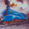 Blue Mallard Train Art Diamond Paintings