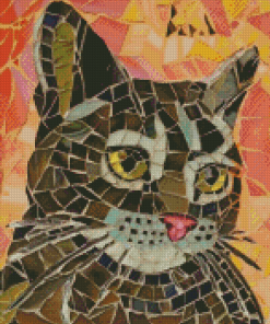 Collage Mosaic Cat Diamond Paintings