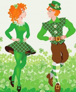 Leprechaun Irish Dancers Diamond Paintings