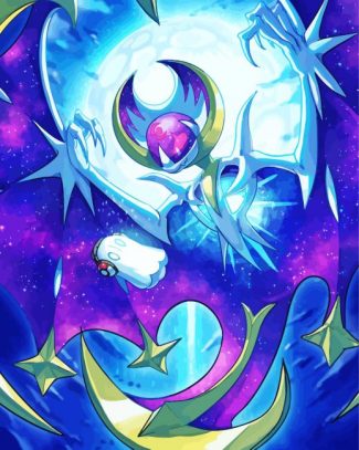 Lunala Pokemon Species - Diamond Paintings 