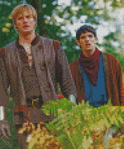 Merlin And Arthur Characters Diamond Painting