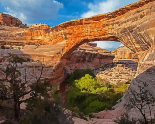 Natural Bridges National Monument Utah US Diamond Paintings