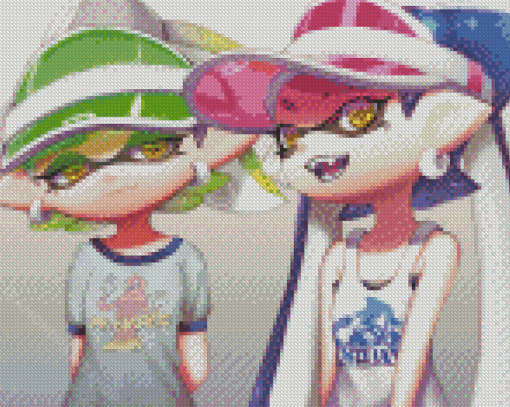 Squid Sisters Splatoon Diamond Paintings