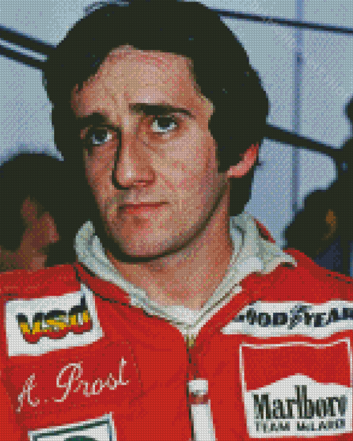 Alain Prost Race Car Driver Diamond Paintings