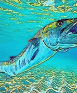 Barracuda Ocean Fish Diamond Paintings