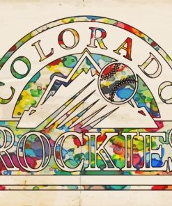 Colorado Rockies Vintage Poster Diamond Paintings