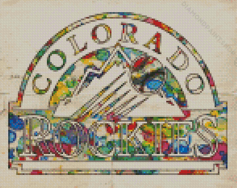 Colorado Rockies Vintage Poster Diamond Painting Colorado Rockies Vintage Poster Diamond Paintings