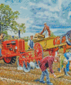 Countryside Tractor Diamond Paintings