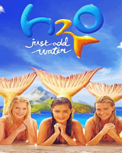 H2O Just Add Water Poster Diamond Paintings