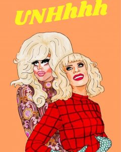 Illustration Trixie And Katya Diamond Paintings