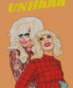 Illustration Trixie And Katya Diamond Paintings