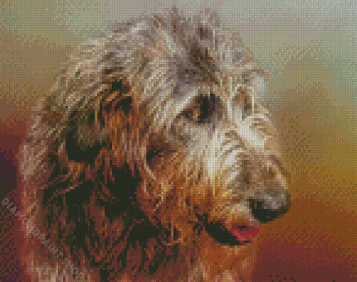 Irish Wolfhound Head Diamond Paintings