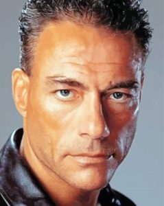 Jean Claude Van Damme Face Diamond Paintings