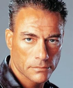 Jean Claude Van Damme Face Diamond Paintings