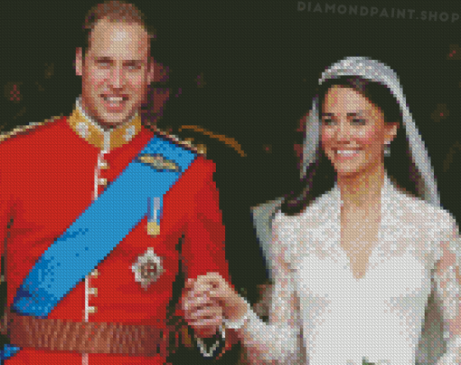 Kate Middleton And Prince William Diamond Paintings