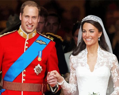 Kate Middleton And Prince William Diamond Paintings