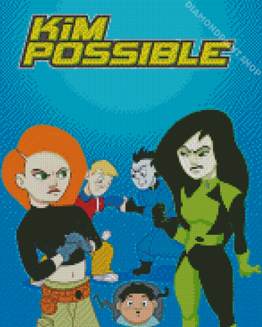 Kim Possible Animation Diamond Paintings