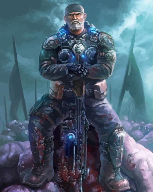 Marcus Fenix Gears Of War Diamond Paintings