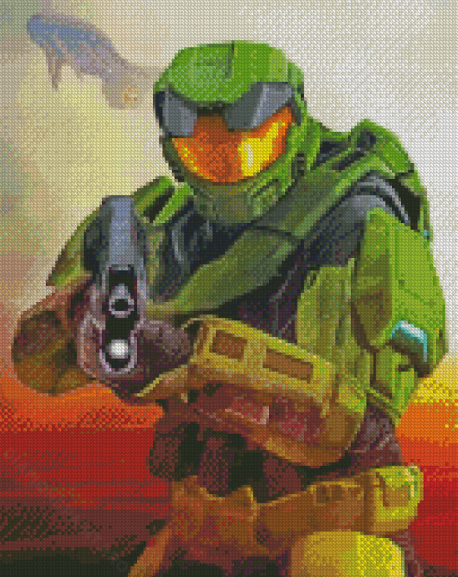 Master Chief The Halo Diamond Paintings