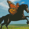 Monarch Butterfly Horse Diamond Paintings