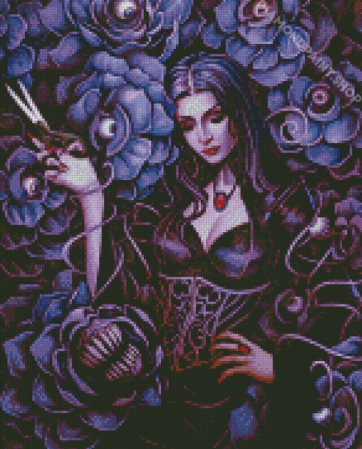 Morticia Addams Diamond Paintings