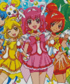 Pretty Cure Illustration Diamond Paintings