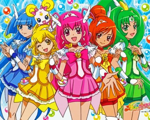 Pretty Cure Illustration Diamond Paintings