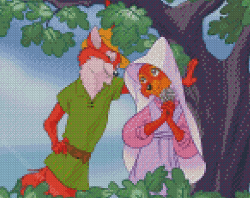 Robin Hood And Marian Love Diamond Paintings