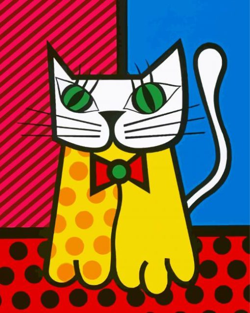 Romero Britto Cat Diamond Paintings