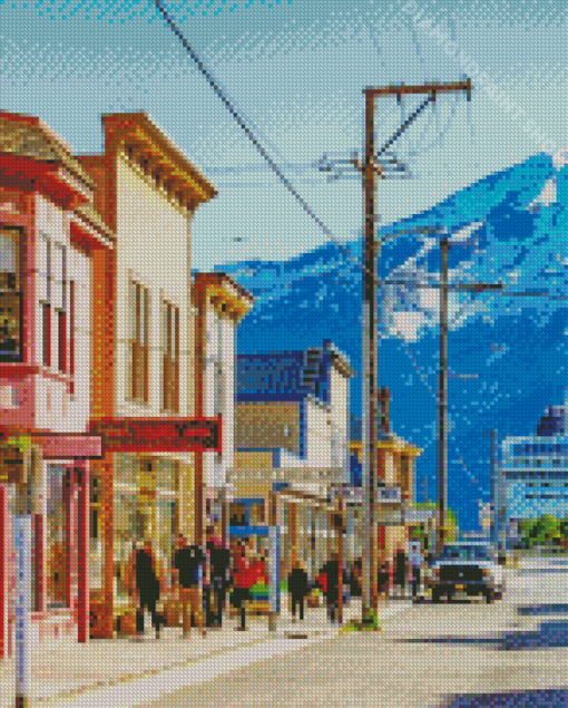 Skagway City In Alaska Diamond Paintings
